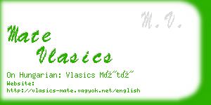 mate vlasics business card